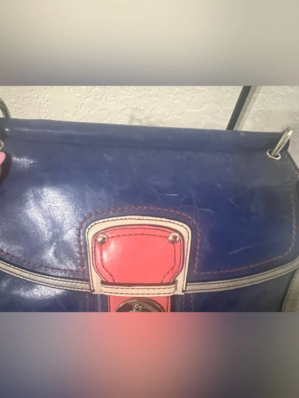 Coach Blue Leather Crossbody Bag - Picture 5 of 9